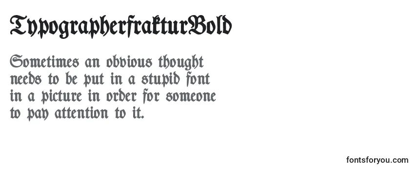 Przegląd czcionki TypographerfrakturBold