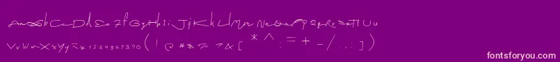 PicabloFentier Font – Pink Fonts on Purple Background