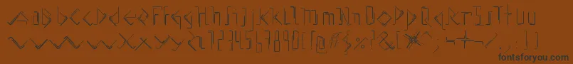 AllenKeysBeta01 Font – Black Fonts on Brown Background