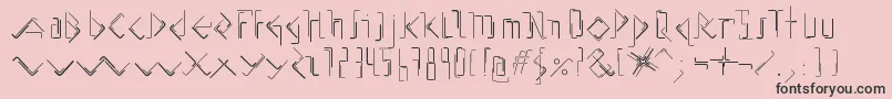 AllenKeysBeta01 Font – Black Fonts on Pink Background