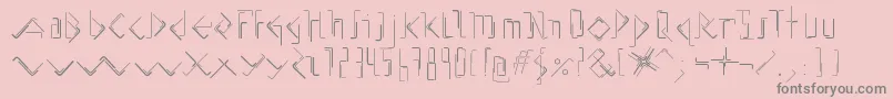 AllenKeysBeta01 Font – Gray Fonts on Pink Background