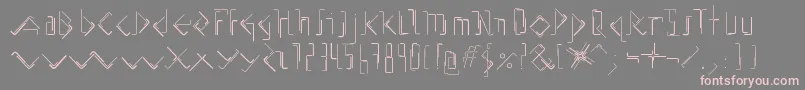 AllenKeysBeta01 Font – Pink Fonts on Gray Background