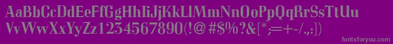 C794RomanBold Font – Gray Fonts on Purple Background