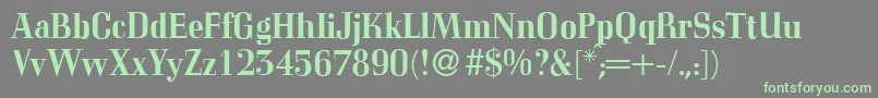 C794RomanBold Font – Green Fonts on Gray Background