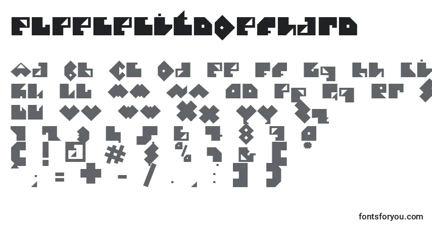 A fonte ElPececitoDefharo – alfabeto, números, caracteres especiais
