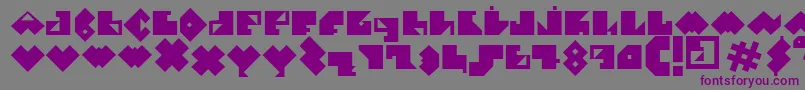 ElPececitoDefharo Font – Purple Fonts on Gray Background