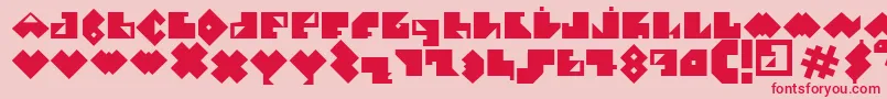 ElPececitoDefharo Font – Red Fonts on Pink Background