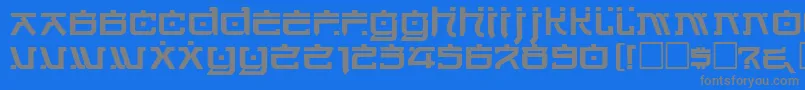 フォントCortin – 青い背景に灰色の文字
