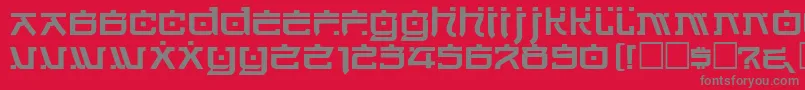 Cortin Font – Gray Fonts on Red Background