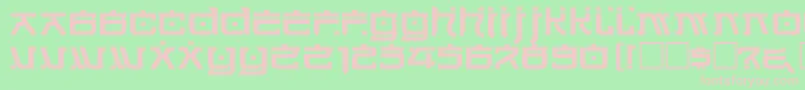 フォントCortin – 緑の背景にピンクのフォント