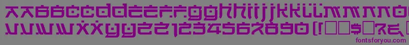 フォントCortin – 紫色のフォント、灰色の背景