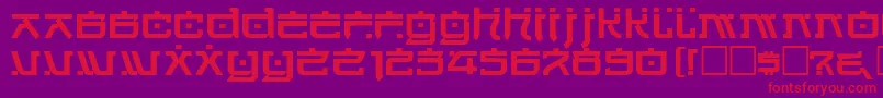 Cortin Font – Red Fonts on Purple Background