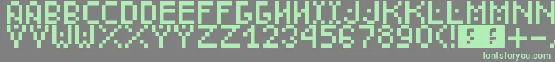 Lisätietoja DudeCmon-fontista DudeCmon-fontti – vihreät fontit harmaalla taustalla