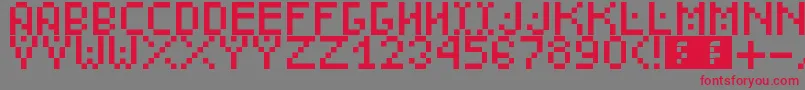 Saiba mais sobre a fonte DudeCmon Fonte DudeCmon – fontes vermelhas em um fundo cinza