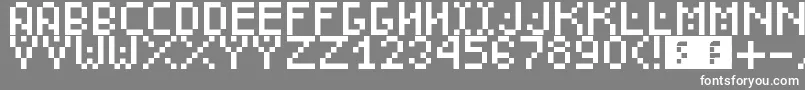DudeCmon Font – White Fonts on Gray Background