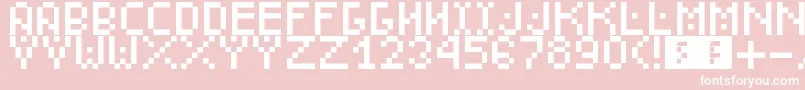 Saiba mais sobre a fonte DudeCmon Fonte DudeCmon – fontes brancas em um fundo rosa