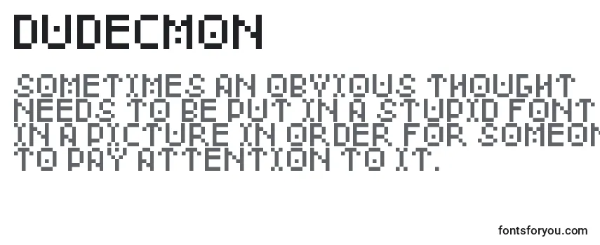 Обзор шрифта DudeCmon