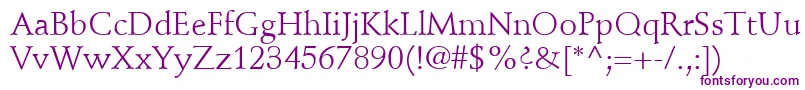 StempelSchneidlerLtRoman Font – Purple Fonts on White Background