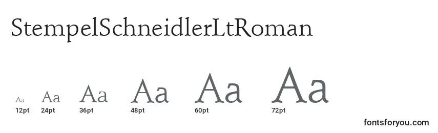 StempelSchneidlerLtRoman Font Sizes