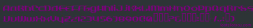 LovelydesignVersion2 Font – Purple Fonts on Black Background