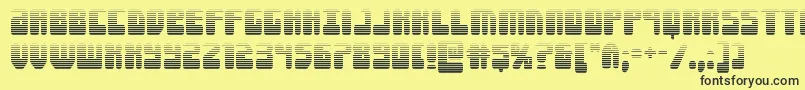 Forcemajeuregrad Font – Black Fonts on Yellow Background