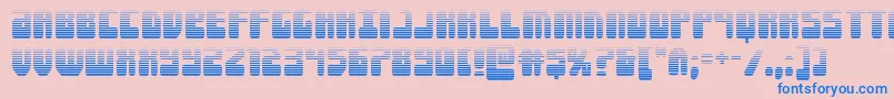 Forcemajeuregrad Font – Blue Fonts on Pink Background