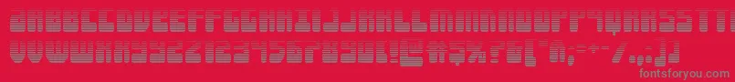 Forcemajeuregrad Font – Gray Fonts on Red Background