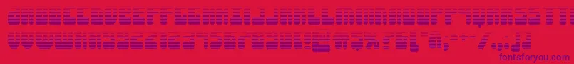 Forcemajeuregrad Font – Purple Fonts on Red Background