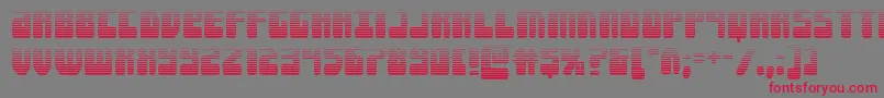 Forcemajeuregrad Font – Red Fonts on Gray Background