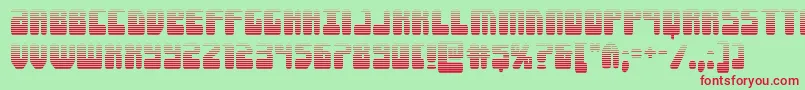 Forcemajeuregrad Font – Red Fonts on Green Background