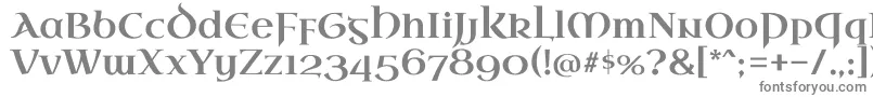 UncialantiquaRegular Font – Gray Fonts on White Background