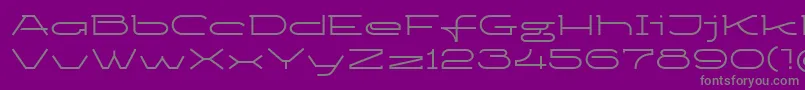 フォントKetosag – 紫の背景に灰色の文字