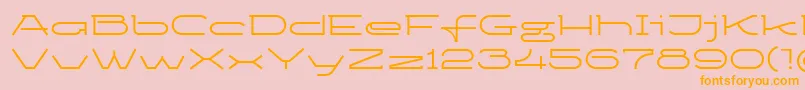 Ketosag Font – Orange Fonts on Pink Background
