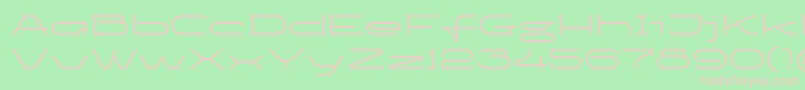 Ketosag Font – Pink Fonts on Green Background