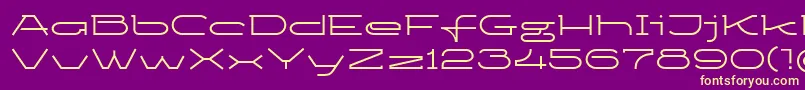 Ketosag Font – Yellow Fonts on Purple Background