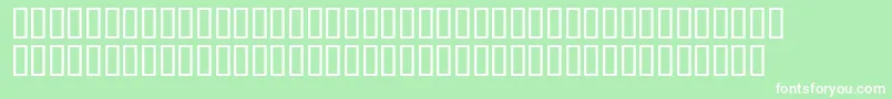 Putiata Font – White Fonts on Green Background