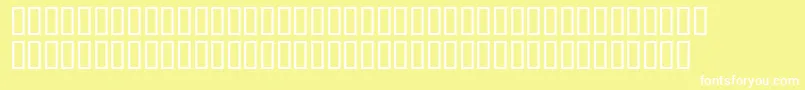 フォントPutiata – 黄色い背景に白い文字