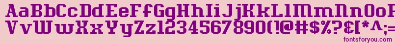 MesseBerlin Font – Purple Fonts on Pink Background