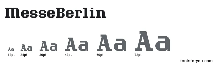 MesseBerlin Font Sizes