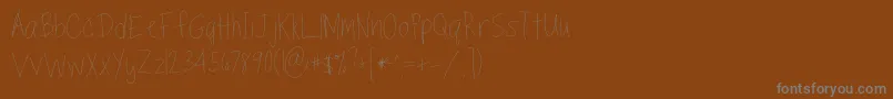 Подробнее о шрифте TippytoesSkinny Шрифт TippytoesSkinny – серые шрифты на коричневом фоне