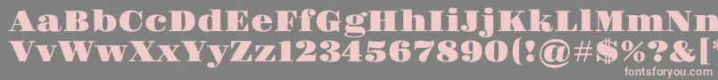 More about Gravitas Font Gravitas Font – Pink Fonts on Gray Background