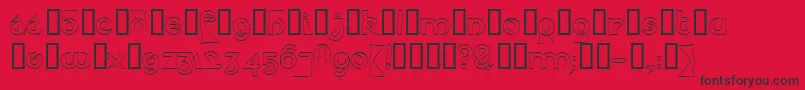 Psyceh Font – Black Fonts on Red Background