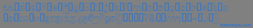 Psyceh Font – Blue Fonts on Gray Background