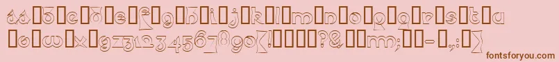 Psyceh Font – Brown Fonts on Pink Background