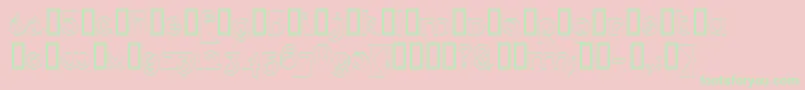 Psyceh Font – Green Fonts on Pink Background