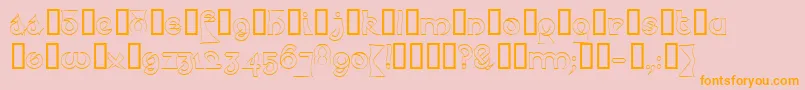 Psyceh Font – Orange Fonts on Pink Background