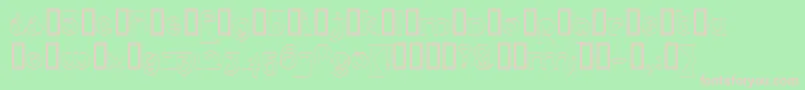 Psyceh Font – Pink Fonts on Green Background