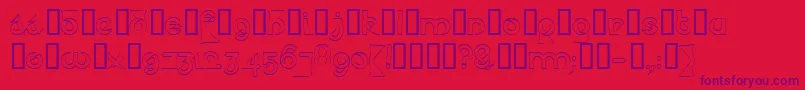 Psyceh Font – Purple Fonts on Red Background
