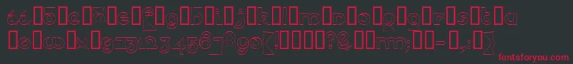 Psyceh Font – Red Fonts on Black Background
