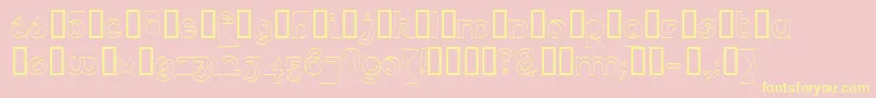 Psyceh Font – Yellow Fonts on Pink Background